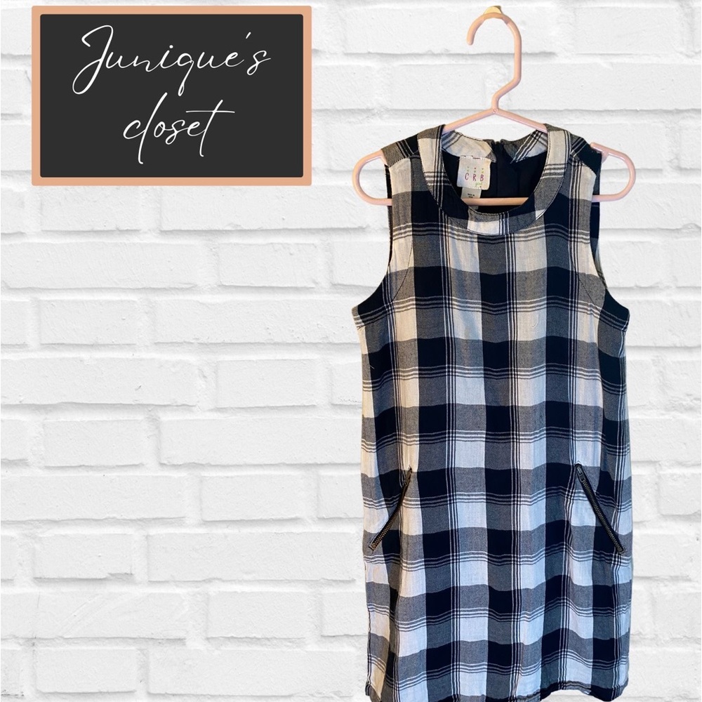 Little Girls Black and White Dress
